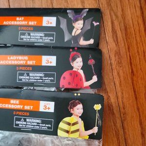 Halloween Costumes Girls Wings, Wand, Headband. Bat/ Bee.